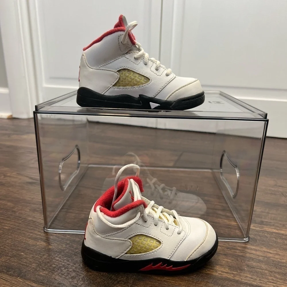 Nike Air Jordan’s 5 TD Fire Red 2012 Sneakers Size Toddler 5.5C